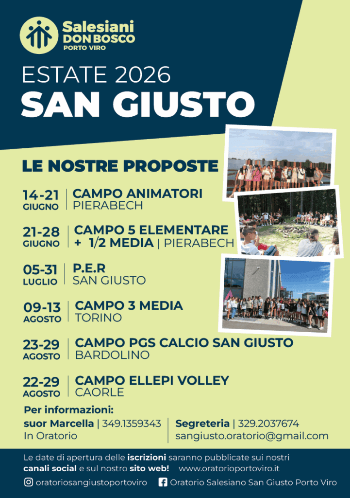 esteta 2026 - oratorio San Giusto